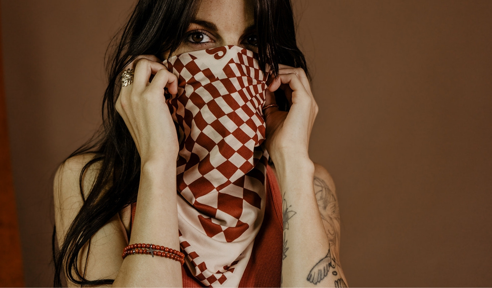 scarf checkerboard for women